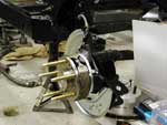 Rear hub & emergency brake assembly