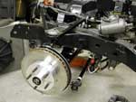 Left front brake rotor and hub assembly