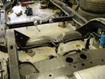 Shot of the frame assembly from the rear