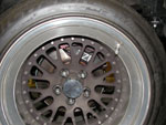 Rear brake assy with wheel mounted