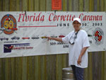 Sue signed the Florida caravan banner