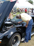 Dick Guldstrand autographing our car