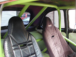 Rear picture of the original roll cage