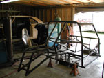 Rear shot of the bare chassis