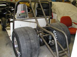 Rear view of the Hoosier DOT tires