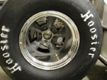 Rear brake assembly installed