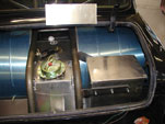 Battery box in trunk