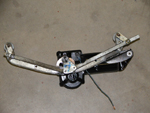 View of wiper motor with brackets welded on