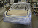 Rear taped to paint the trunk edges