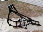 The frame with black powder coat