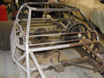 The sand blasting of the chassis was underway.