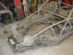 front view of the sand blasted frame