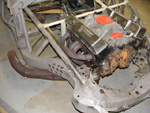 A close up of the motor mock-up