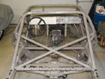A rear view of the mock-up