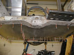 A shot of the underside floorpan mock-up