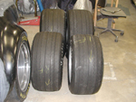 Wheels with used Hoosier tires