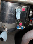 The dry sump tank & engine heat exchanger